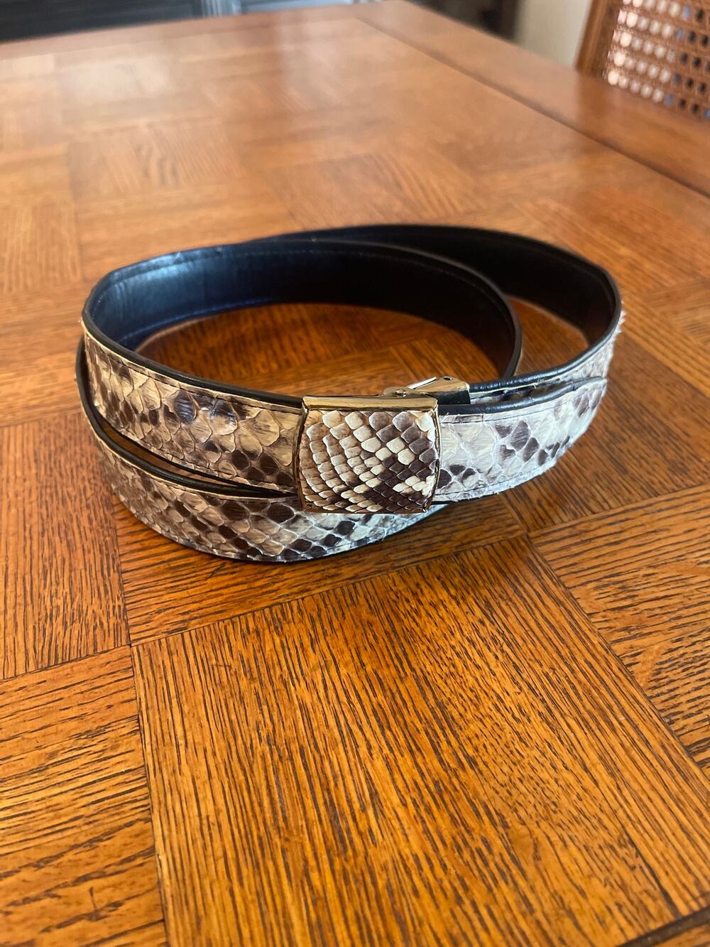 Y2K Vintage L.J.B Python belt O/S